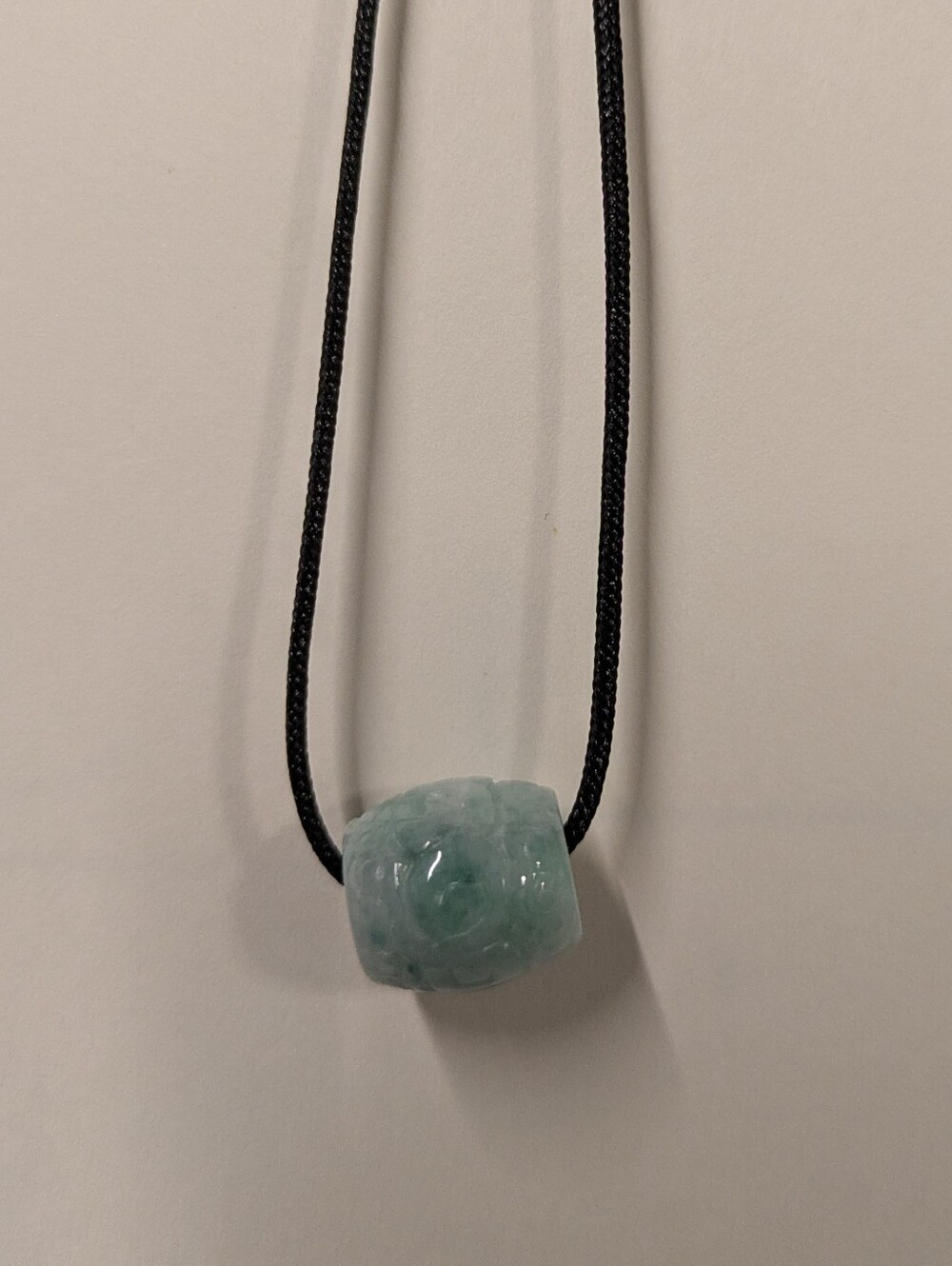 Jadeite Bead Pendant Necklace - Green